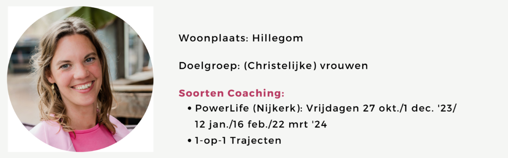 Coach Hillegom Nijkerk Hanne Scheppink